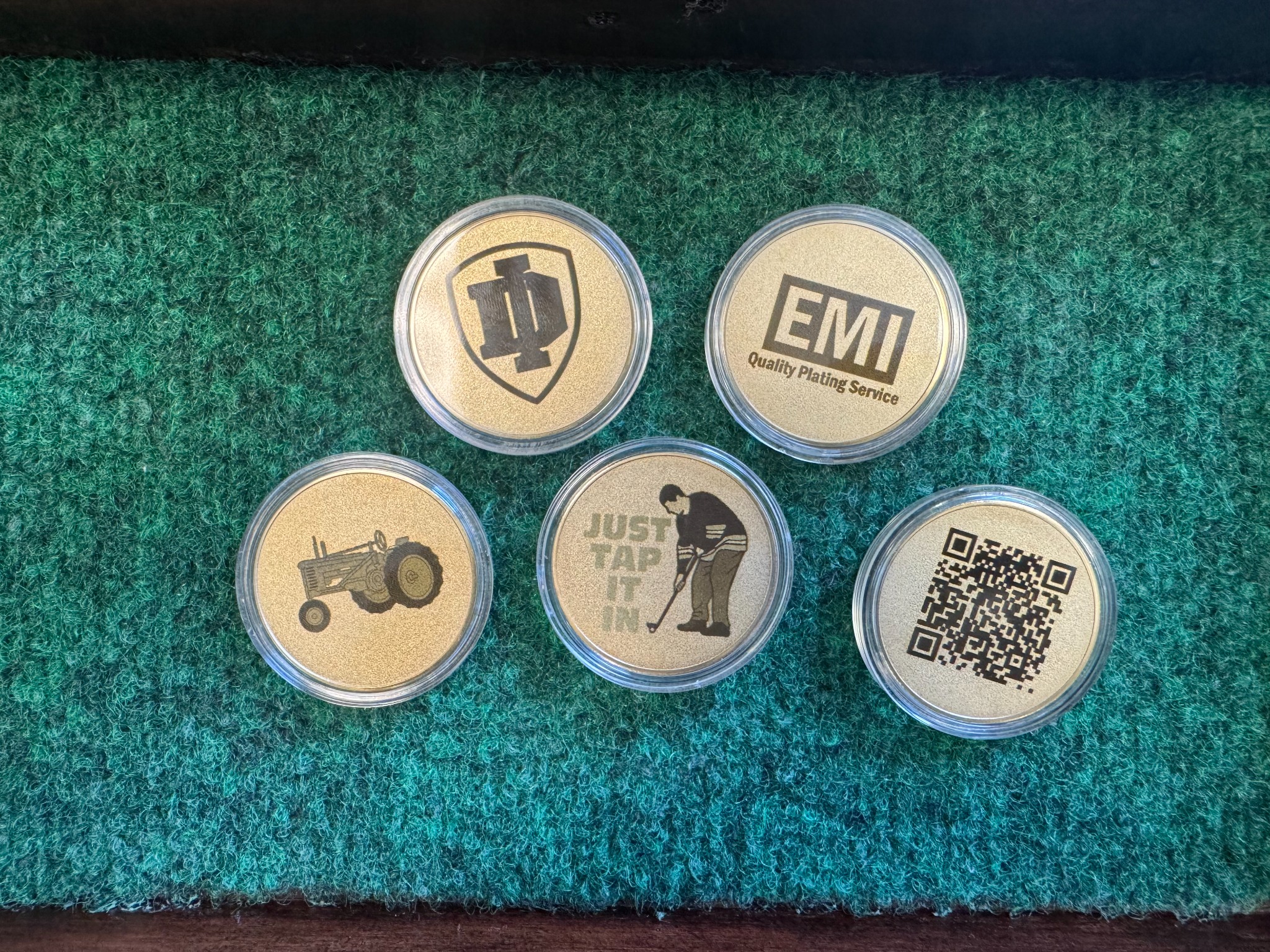 DI Golf ball markers gallery
